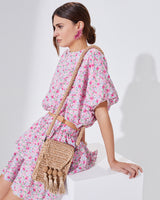 Floral Tiered Mini Skirt