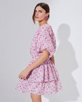 Floral Tiered Mini Skirt