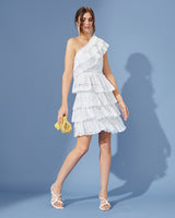 Crochet Ruffle Tiered Mini