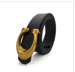 Women Fashion Retro U-Buckle Belt