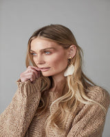 Geometric Feather Earrings