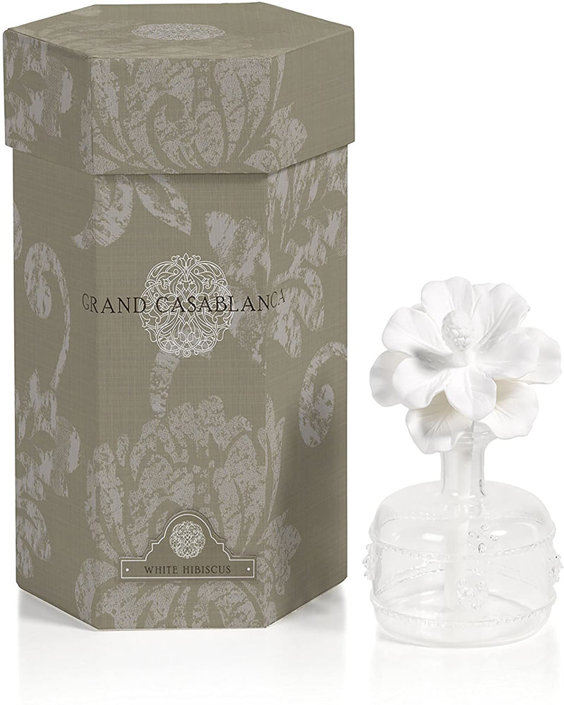 White Hibiscus Porcelain Diffuser