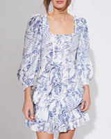 Statement Sleeve Ruffle Mini Dress