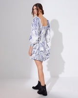 Statement Sleeve Ruffle Mini Dress
