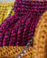 Satin Thread Crochet Convertible Clutch