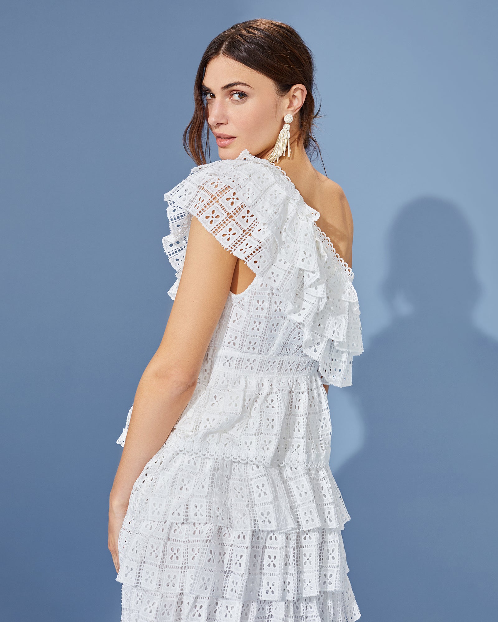 One Shoulder Crochet Peplum Top – Luminary Lifestyle
