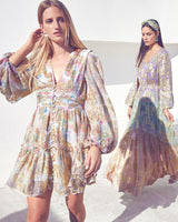 Shimmer Floral Mini Dress