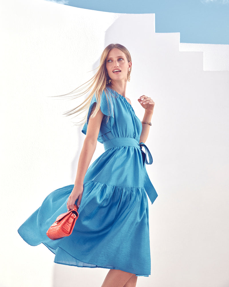 One Shoulder Midi Dress