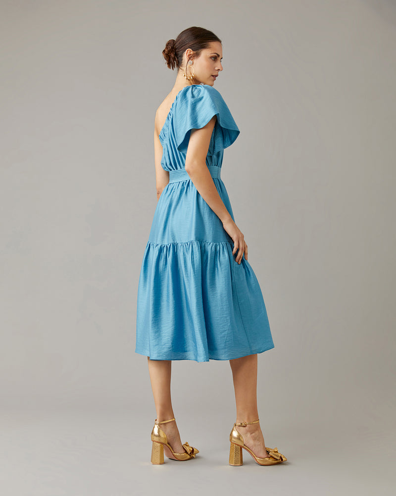 One Shoulder Midi Dress
