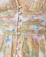 Shimmer Floral Mini Dress