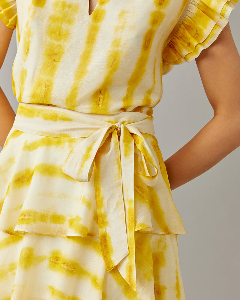Lemon Dye Ruffle Skirt