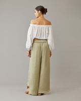 Side Slit Wideleg Pant