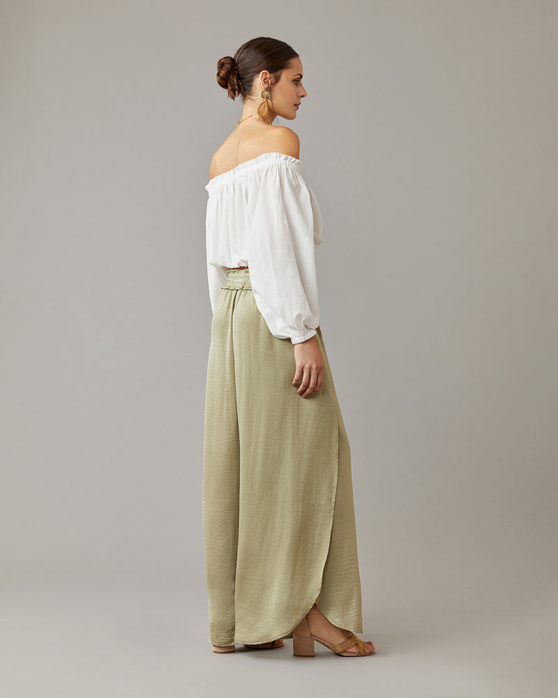 Side Slit Wideleg Pant