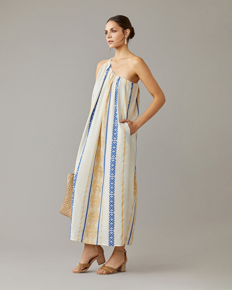 Grecian One Shoulder Maxi