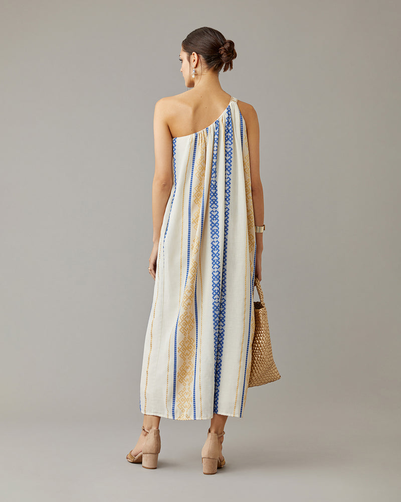 Grecian One Shoulder Maxi