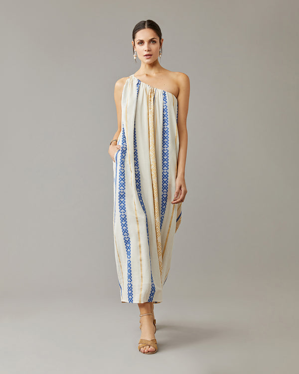 Grecian One Shoulder Maxi