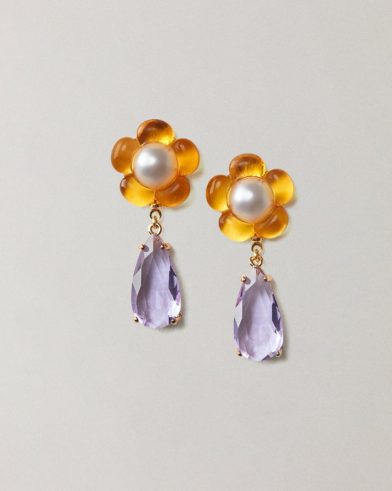 Daisy Jewel Drop Earrings