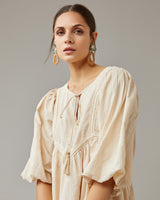 Natural Floral & Rattan Drop Earrings