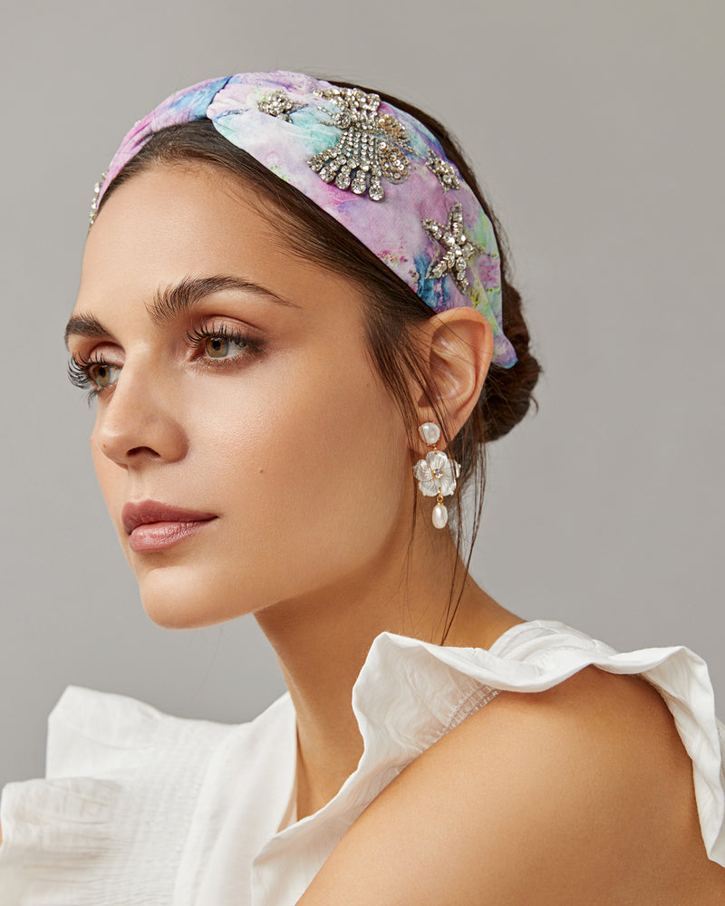 Pearl Blossom Drop Earrings
