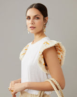 Mother of Pearl Bee Chandelier Earring