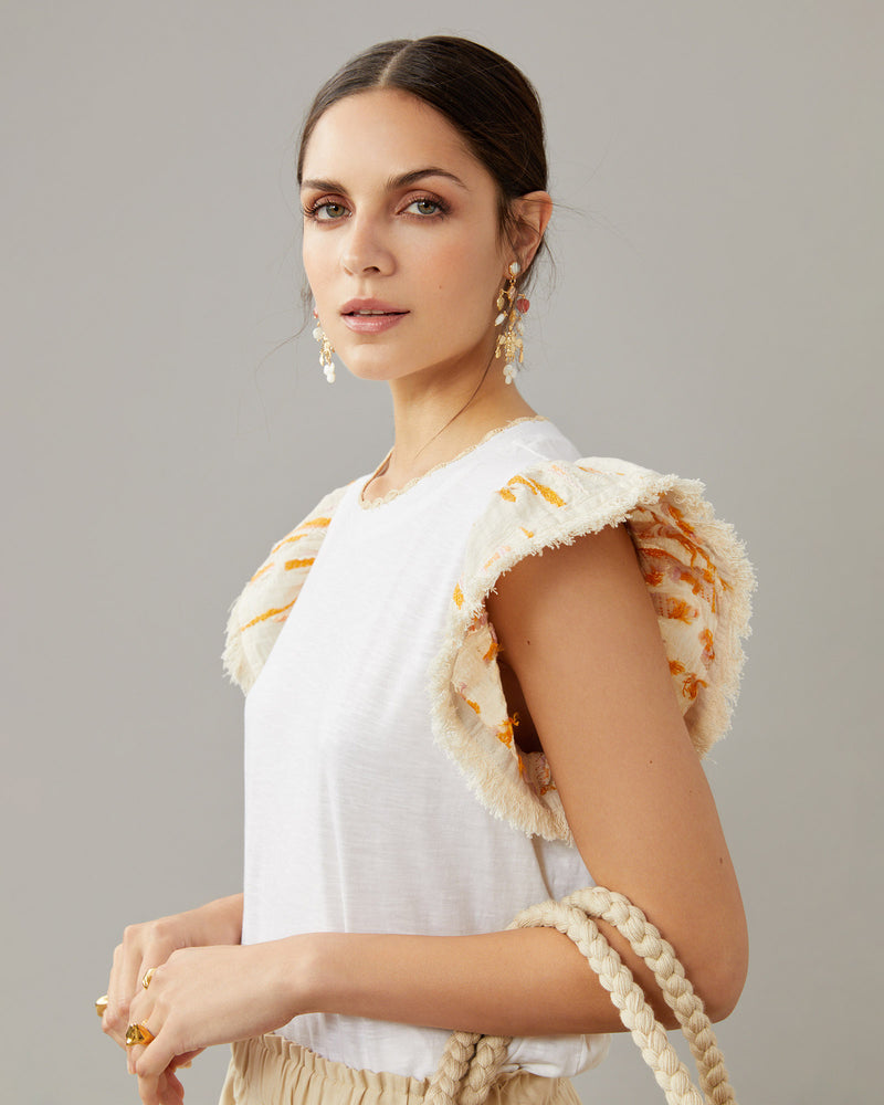 Mother of Pearl Bee Chandelier Earring
