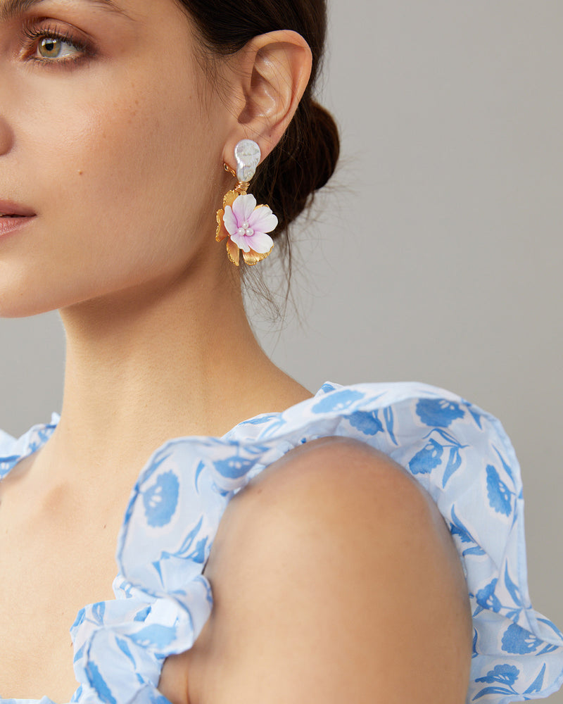 Pearl Blossom Earrings